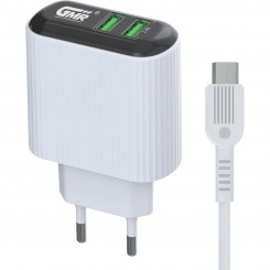 Зарядное устройство Goms 2 x USB Белый