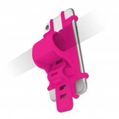 Велосипедный держатель для телефона Celly EASYBIKEPK Розовый силикон
