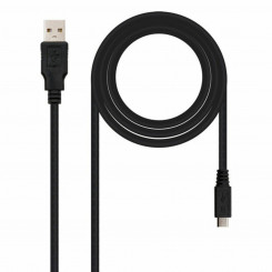 Кабель USB 2.0 A на Micro USB B NANOCABLE 10.01.0501 (1,8 м) Черный
