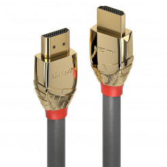 HDMI-кабель LINDY 37863 3 м Серый Золотой