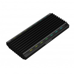 Hard drive case Aisens ASM2-RGB012B USB Black Ethernet LAN USB-C USB 3.2 Gen 2 (3.1 Gen 2)