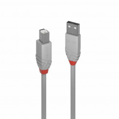 Cable Micro USB LINDY 36681 Black Grey (1 Unit)
