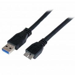 USB-kaabel Micro USB-ga Startech USB3CAUB1M Must