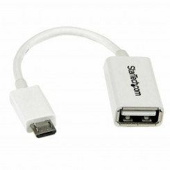 Mikro-USB-USB-kaabel Startech UUSBOTGW Valge