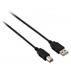 Кабель USB A — USB B V7 V7E2USB2AB-05M Черный, 5 м