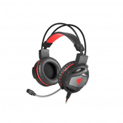 Headphones with Microphone Genesis Neon 350 Red Black