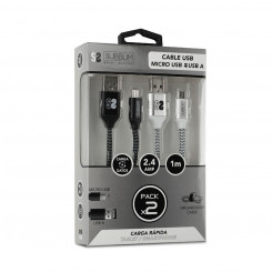 Cable Micro USB Subblim SUB-CAB-1MU001 1 m (2 Units)