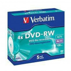 DVD-RW Verbatim 5 Units 4x 4,7 GB