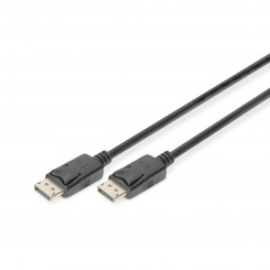 DisplayPort Cable Digitus by Assmann DB-340100-020-S Black 2 m