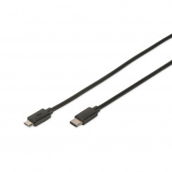 Cable USB C Digitus by Assmann DB-300137-018-S 1,8 m Black