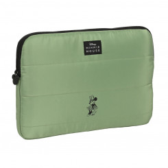 Laptop Cover Minnie Mouse Mint shadow 34 x 25 x 2 cm Military green