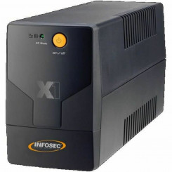Uninterruptible Power Supply System Interactive UPS INFOSEC X1 EX 700 Black 350 W