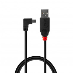 USB 2.0 A kuni Mini USB B kaabel LINDY 31970 50 cm Must