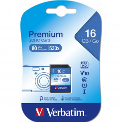 SD-mälukaart Verbatim PREMIUM SDHC C10/U1 16 GB