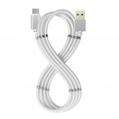 USB A to USB C Cable Celly USBUSBCMAGWH White 1 m