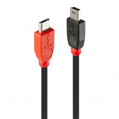 Kaabel Micro USB LINDY 31717 50 cm Punane/Must
