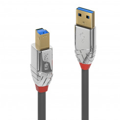 Кабель USB A — USB B LINDY 36664 5 м Черный Серый Антрацит