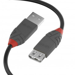 USB Cable LINDY 36701 Black 50 cm (1 Unit)