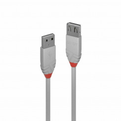 USB-кабель LINDY 36713 2 м Черный Серый
