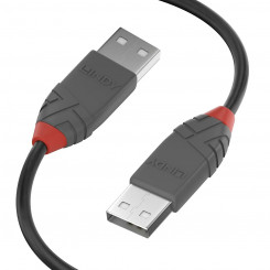 USB kaabel LINDY 36695 Must 5 m