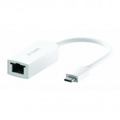 Сетевой адаптер USB C — RJ45 D-Link DUB-E250, 2500 Мбит/с, белый