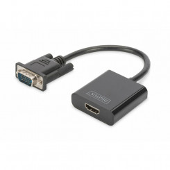 HDMI to VGA Adapter Digitus DA-70473 Black
