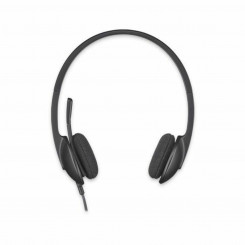 Headphones with Microphone Logitech 981-000475           USB 1,8 m Black