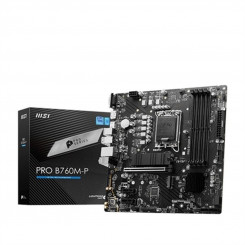 Motherboard MSI PRO B760M-P DDR4 LGA1700 LGA 1700 Intel Intel B760