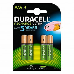 Rechargeable Batteries DURACELL AAA HR03 AAA 800 mAh (4 pcs) 1,2 V (4 Units) (Refurbished A)