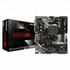 Emaplaat ASRock B450M-HDV R4.0 AMD B450 AMD pesa AM4