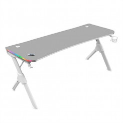 Table Mars Gaming MGDXL RGB LED RGB White Steel 160 x 60 cm