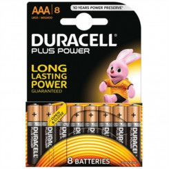 Щелочные батарейки DURACELL LR03 LR03 AAA 1,5 В 1,5 В AAA (8 шт.)