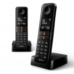 Беспроводной телефон Philips D4702B/34 Duo 1,8" DECT (2 шт.)