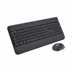 Keyboard and Wireless Mouse Logitech MK650 Black Azerty French
