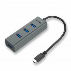 USB-концентратор i-Tec C31HUBMETAL403 USB x 4, серый