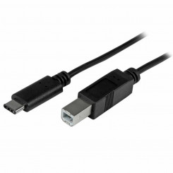 USB C to USB B Cable Startech USB2CB2M 2 m Black