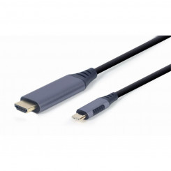Переходник HDMI-DVI GEMBIRD CC-USB3C-HDMI-01-6 Черный/Серый 1,8 м