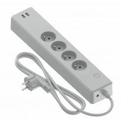 4-pistikupesa ilma toitelülitita Calex USB x 2