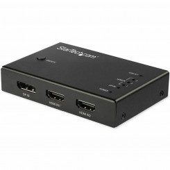 HDMI lüliti Startech VS421HDDP Must