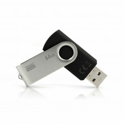 USB-накопитель GoodRam UTS3-0640K0R11 USB 3.1 Черный 64 ГБ