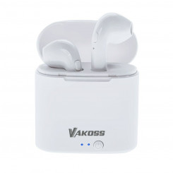 In-ear Bluetooth Headphones Vakoss SK-832BW White Multicolour