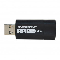 USB mälupulk Patriot Memory Supersonic Rage Lite must must/sinine 64 GB