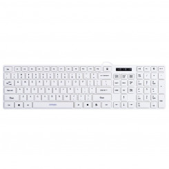 Клавиатура Activejet Klawiatura USB K-3066SW White QWERTY