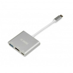 USB-концентратор Ibox IUH3CFT1 Белый Серебристый