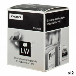 Roll of Labels Dymo LW 4XL Black/White 104 x 159 mm (12 Units)
