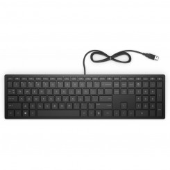 Клавиатура HP 4CE96AA#ABE, испанская Qwerty, черная