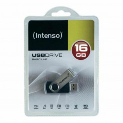USB-mälupulk INTENSO Basic Line 32 GB Black Silver 32 GB USB-mälupulk