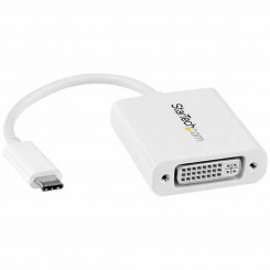 USB C-DVI-adapter Startech CDP2DVIW Valge