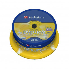 DVD-RW Verbatim 25 ühikut 4x 4,7 GB