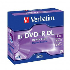DVD-R Verbatim 8,5 GB 8x 5 tk 5 ühikut 8,5 GB 8x